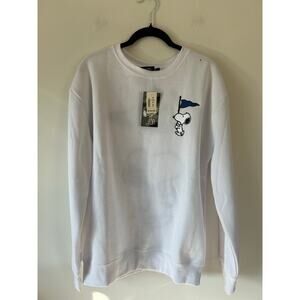 Peanuts Snoopy white crewneck sweatshirt womens S NWT